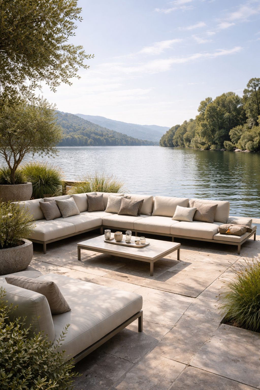 Ruhige, hochwertige Außenraumszene – Kontakt LUVÉNO